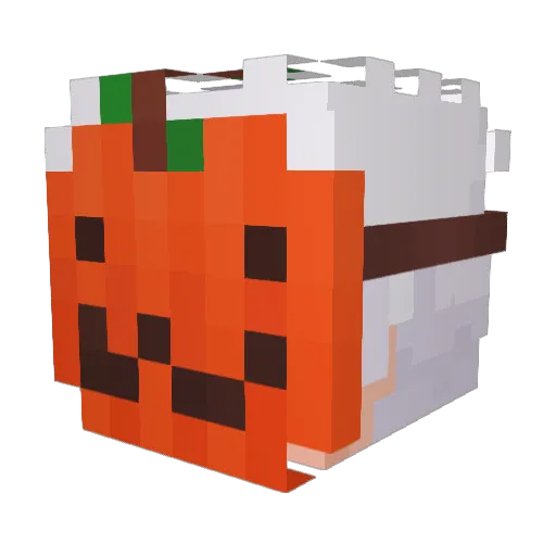 zVin1 Minecraft avatar head, 3D render