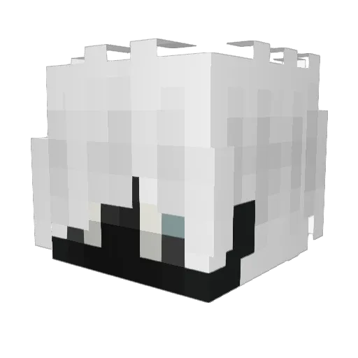 zVitar Minecraft avatar head, 3D render