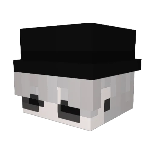 zVqze Minecraft avatar head, 3D render