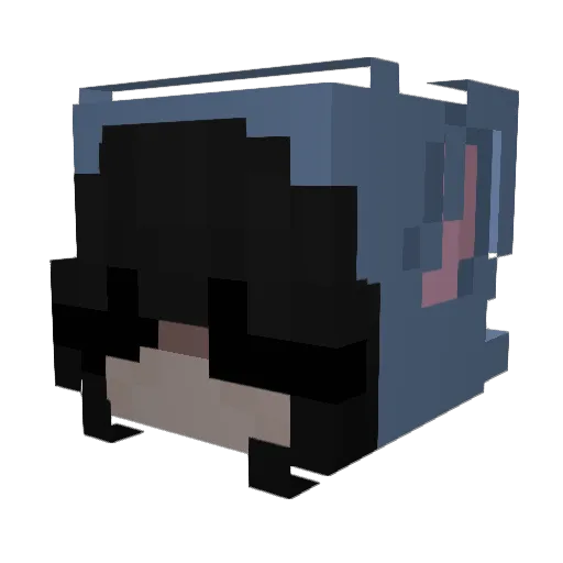 zVshys Minecraft avatar head, 3D render