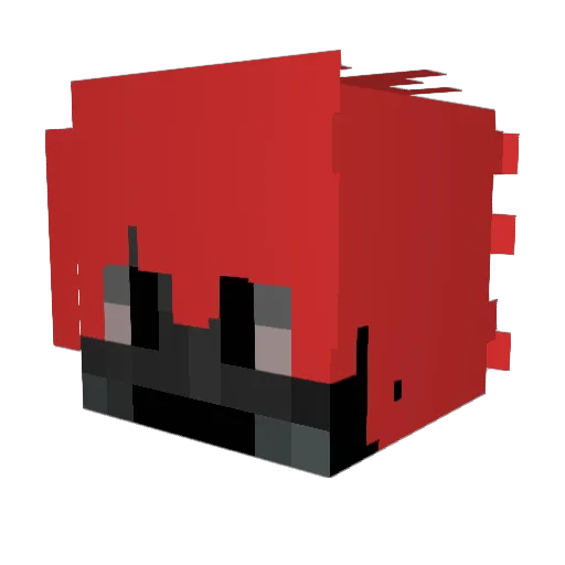 zWitherz Minecraft avatar head, 3D render