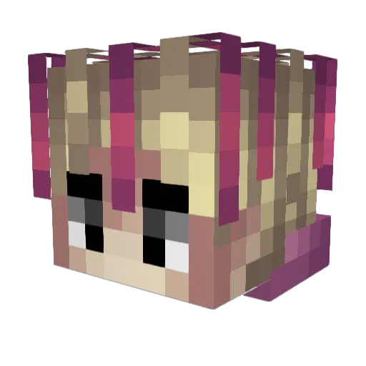 zWombo Minecraft avatar head, 3D render