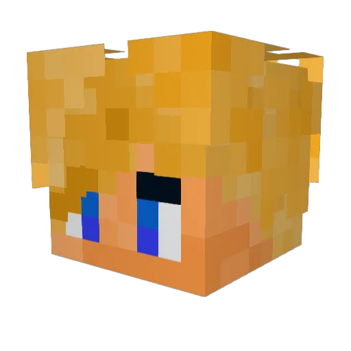 zWumme Minecraft avatar head, 3D render