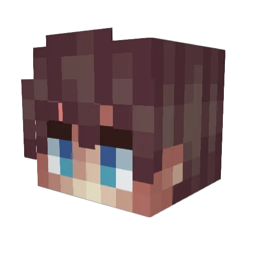zWxlfii Minecraft avatar head, 3D render