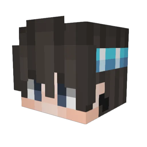 zXirHiz Minecraft avatar head, 3D render