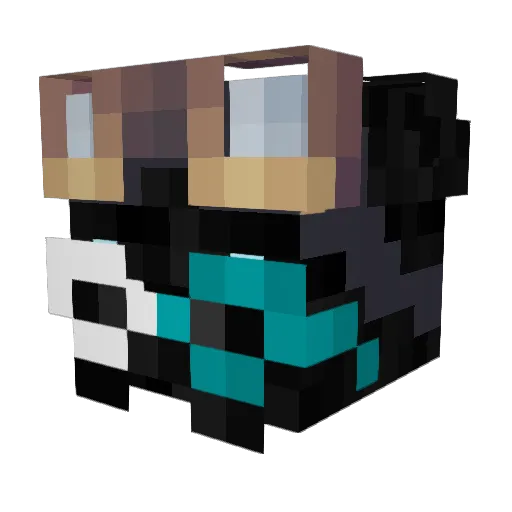 zYere_ Minecraft avatar head, 3D render