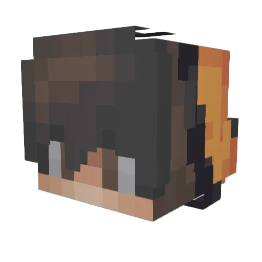 zYourMom Minecraft avatar head, 3D render