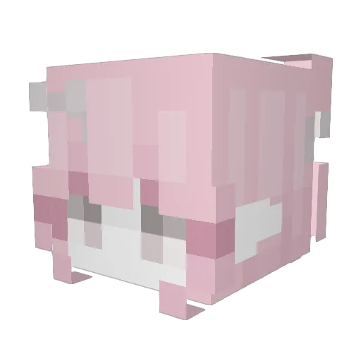 zZ245hz Minecraft avatar head, 3D render