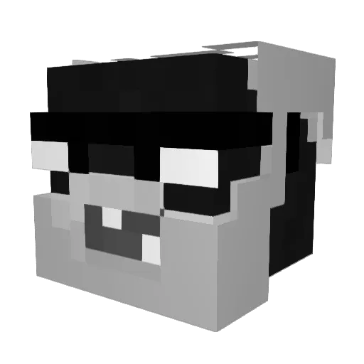 zZArthxzn_ Minecraft avatar head, 3D render