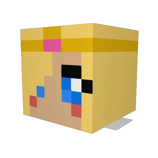 zZLiaMZz Minecraft avatar head, 3D render