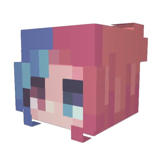 zZebruh Minecraft avatar head, 3D render