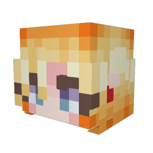zZeroz Minecraft avatar head, 3D render