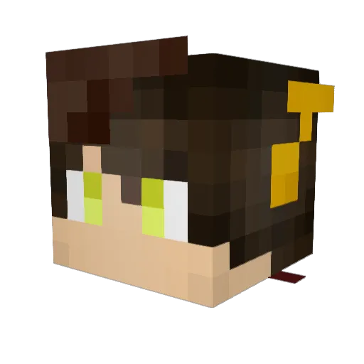 zZeus_Gamer Minecraft avatar head, 3D render