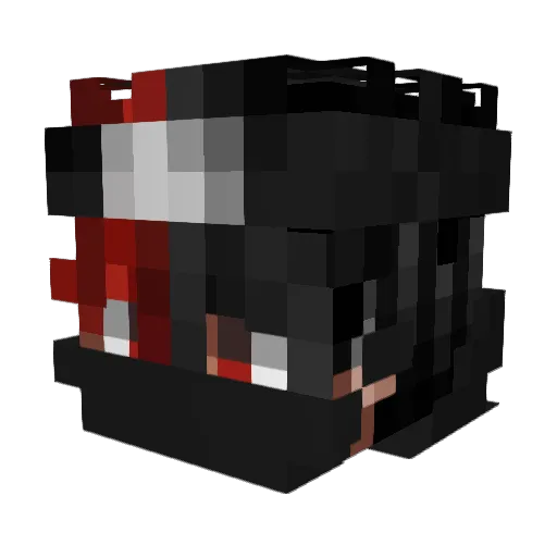 zZey Minecraft avatar head, 3D render