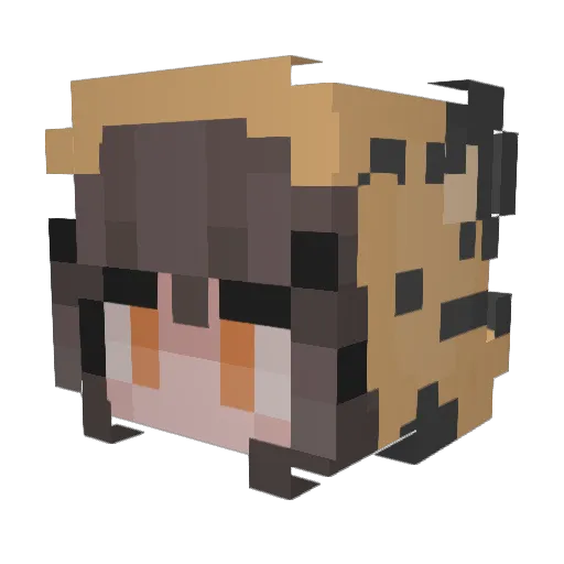 zZhye Minecraft avatar head, 3D render