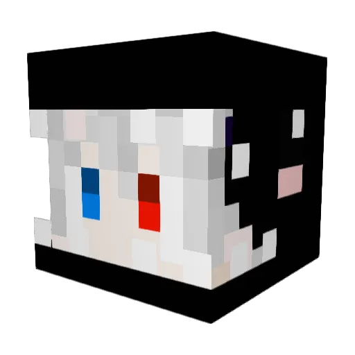 zZirui Minecraft avatar head, 3D render