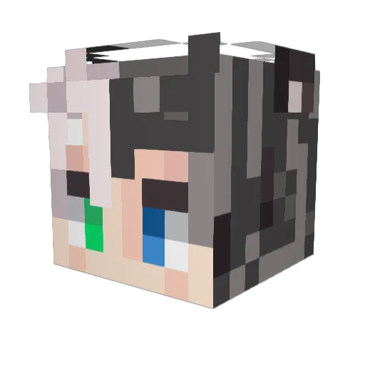 z_Cha0S Minecraft avatar head, 3D render