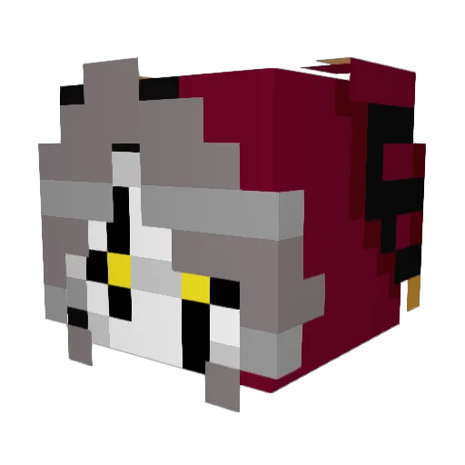 z_Gusta_z Minecraft avatar head, 3D render