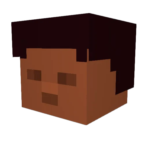 z_Renn Minecraft avatar head, 3D render