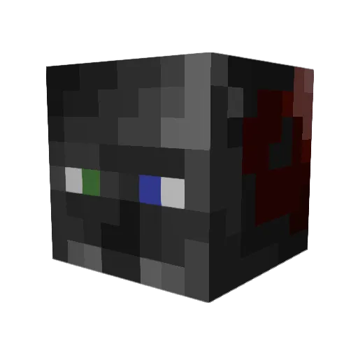 z_eke05 Minecraft avatar head, 3D render