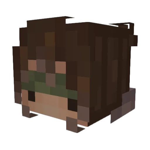 z_hxx5 Minecraft avatar head, 3D render
