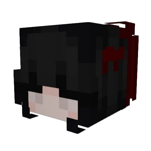 z_marryy Minecraft avatar head, 3D render