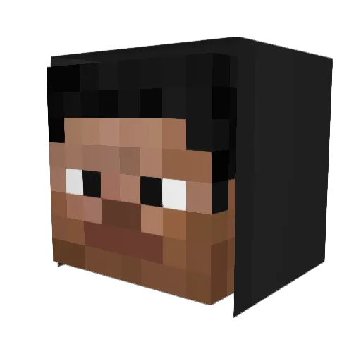 z_shiito Minecraft avatar head, 3D render