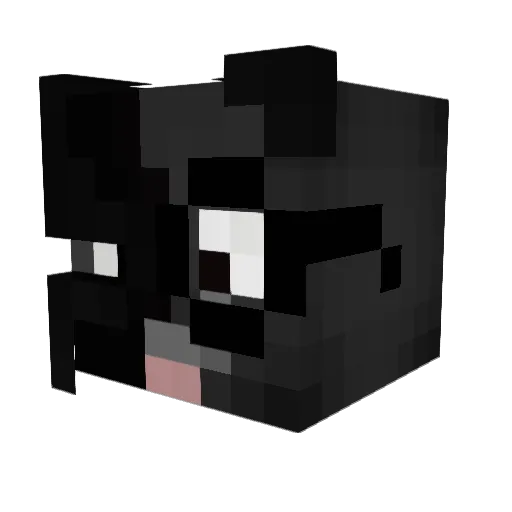 z_ve Minecraft avatar head, 3D render