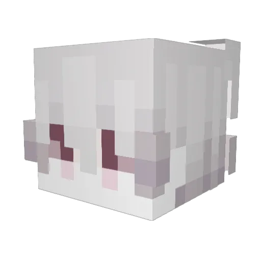 z_xiaosen Minecraft avatar head, 3D render