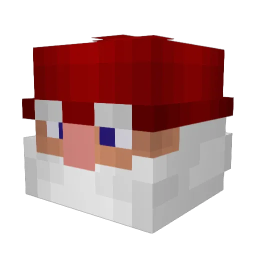 za1us Minecraft avatar head, 3D render