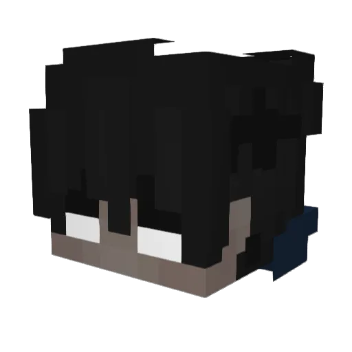 za5i Minecraft avatar head, 3D render