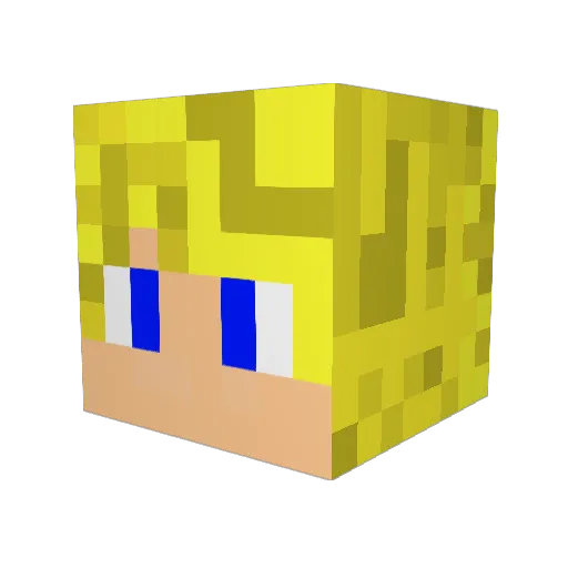 zaJasper Minecraft avatar head, 3D render