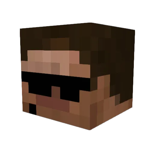 zaabhh Minecraft avatar head, 3D render
