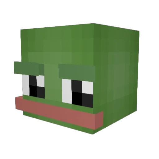 zaabolec Minecraft avatar head, 3D render