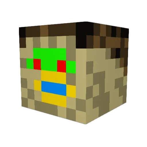 zaaman11 Minecraft avatar head, 3D render