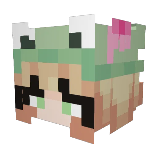 zaba07 Minecraft avatar head, 3D render