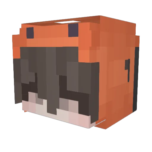 zaberry Minecraft avatar head, 3D render