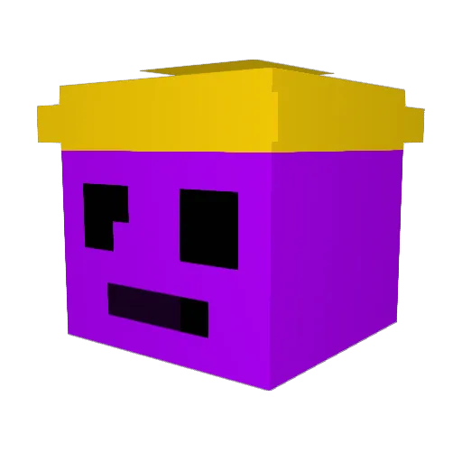 zabinga Minecraft avatar head, 3D render