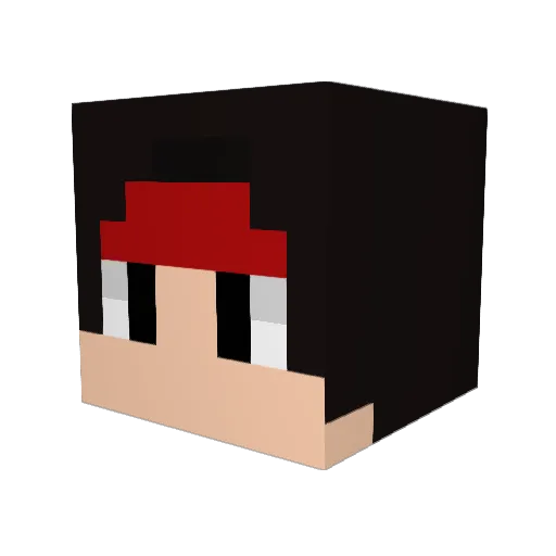 zabo_p Minecraft avatar head, 3D render