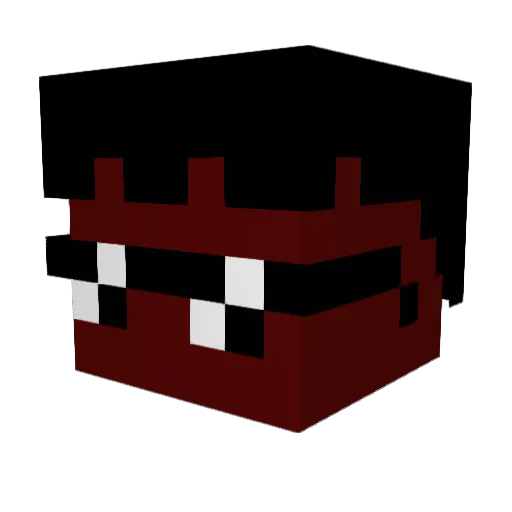 zac23s Minecraft avatar head, 3D render