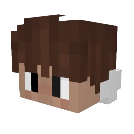 zach132616 Minecraft avatar head, 3D render