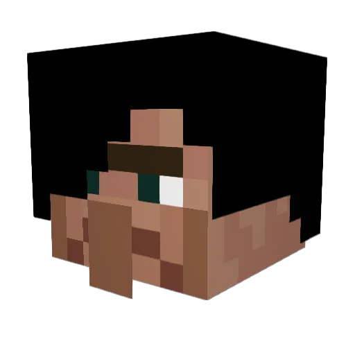 zach9_ Minecraft avatar head, 3D render