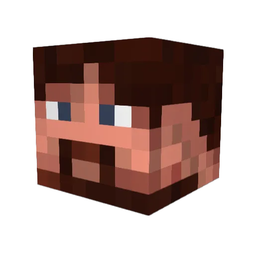 zach_is_zeesh Minecraft avatar head, 3D render