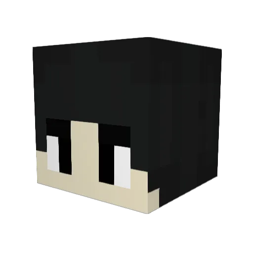 zachariDIY Minecraft avatar head, 3D render