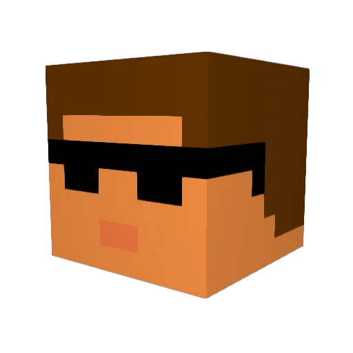 zacharias70 Minecraft avatar head, 3D render