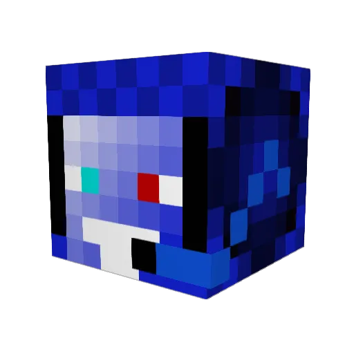 zacharymercure Minecraft avatar head, 3D render