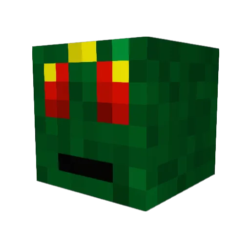 zachatar Minecraft avatar head, 3D render