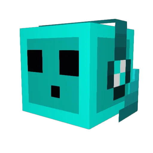 zachcr Minecraft avatar head, 3D render