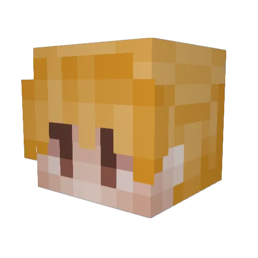 zachmandude Minecraft avatar head, 3D render