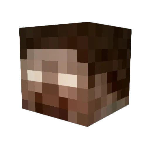zachnob Minecraft avatar head, 3D render